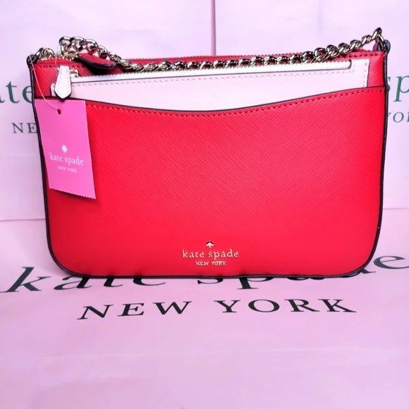 ♠️Kate Spade Staci Triple Crossbody Heart Pop NWT